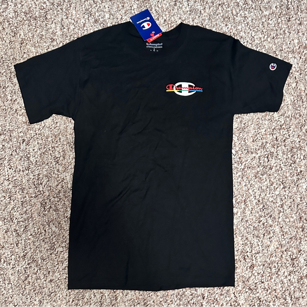 Champion Black Short Sleeve Tee